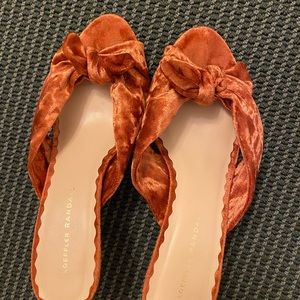Loeffler Randall Luisa Knotted Velvet Bow Heels